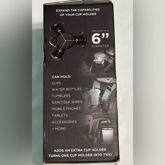Dual CupStation Adjustable Cup
NWT
Holder - Black - Picture 4 of 5